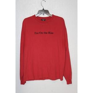 True Religion “I’m On The Rise” Deep-Red Long Sleeve T Shirt Men MEDIUM